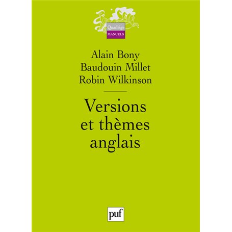 Versions et thèmes anglais