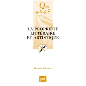 La propriété littéraire et artistique