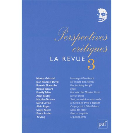 Perspectives critiques : la Revue 3