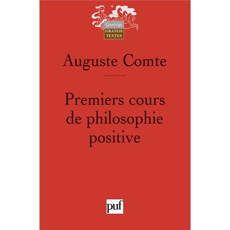 Premiers cours de philosophie positive