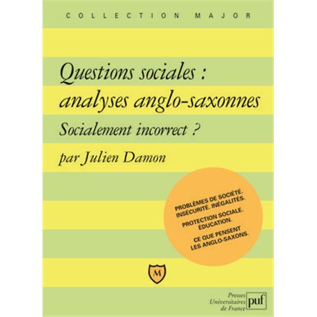 Questions sociales : analyses anglo-saxonnes