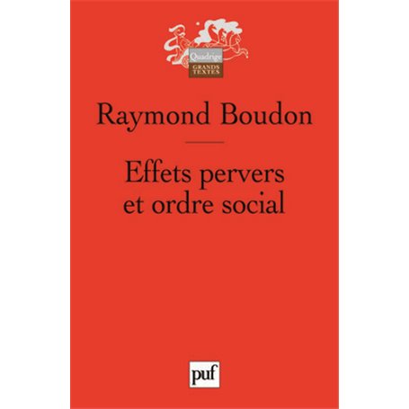 Effets pervers et ordre social