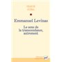 Emmanuel Levinas. Le sens de la transcendance, autrement