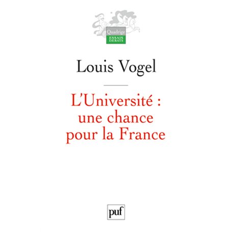 L'Université, une chance pour la France