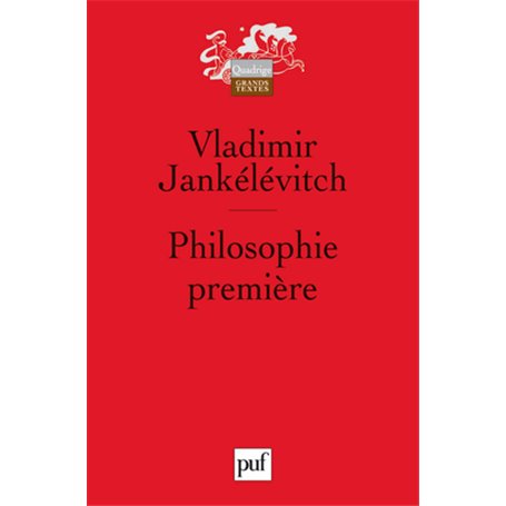 Philosophie première