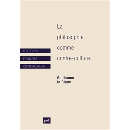 La philosophie comme contre-culture