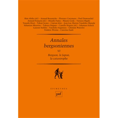 Annales bergsoniennes, VI