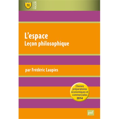 L'espace. Leçon philosophique