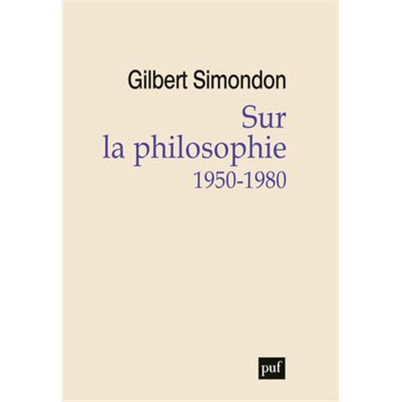 Sur la philosophie (1950-1980)