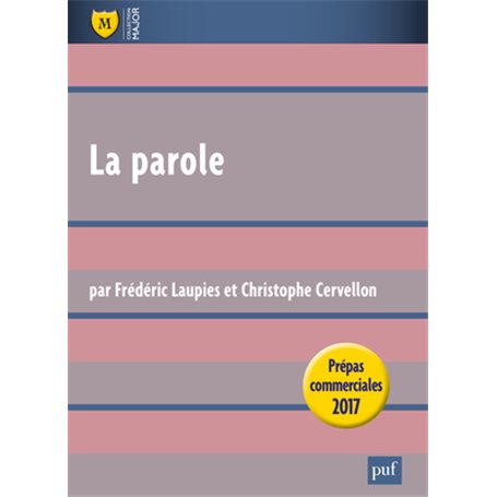 La Parole, Leçon philosophique, prépas commerciales