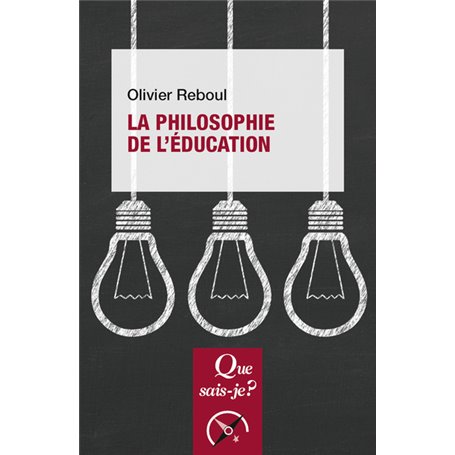 La philosophie de l'éducation