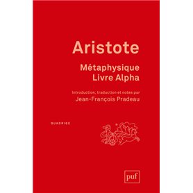 Métaphysique. Livre Alpha