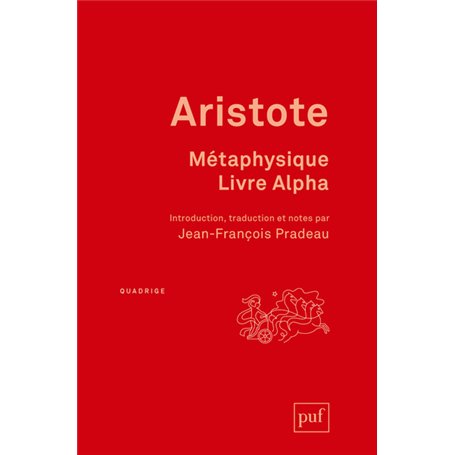 Métaphysique. Livre Alpha