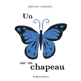 Un papillon sur un chapeau