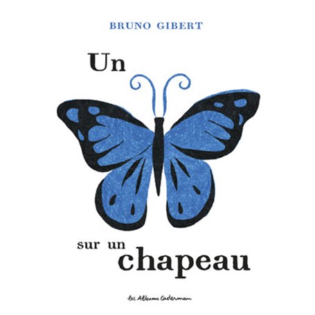 Un papillon sur un chapeau