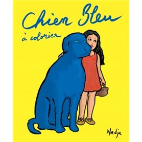 chien bleu a colorier