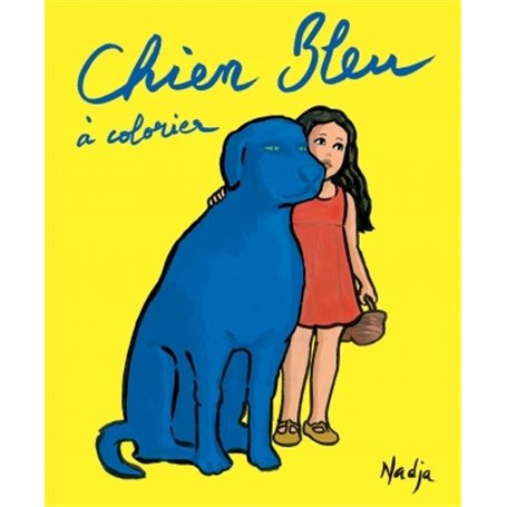 chien bleu a colorier