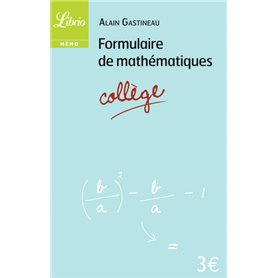 Formulaire de mathématiques-collège