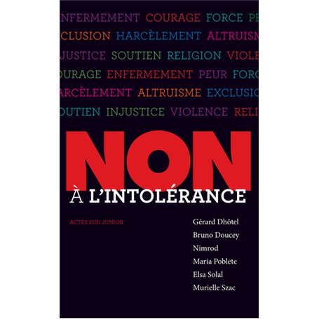 Non à l'intolérance