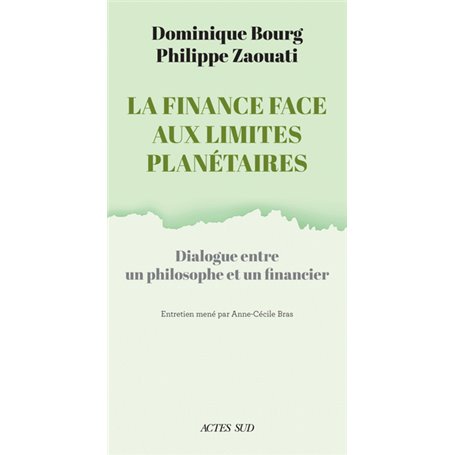 La Finance face aux limites planétaires