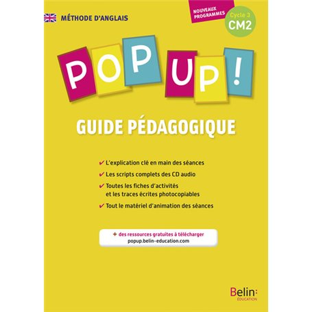 POP UP ! CM2 - Guide pédagogique