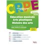 CRPE ADMISSION ÉDUCATION MUSICALE / ARTS PLASTIQUES / HISTOIRE DES ARTS