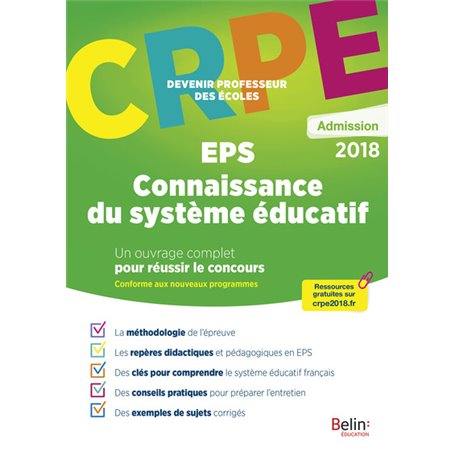 CRPE ADMISSION EPS/SYSTEME EDUCATIF