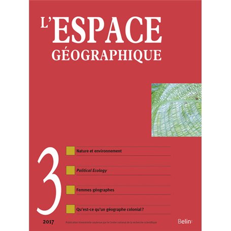 L'Espace géographique 2017-3