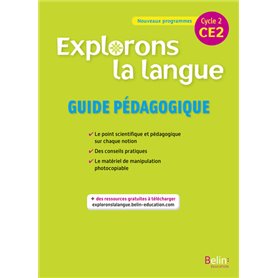 Explorons la langue CE2 - Guide pédagogique