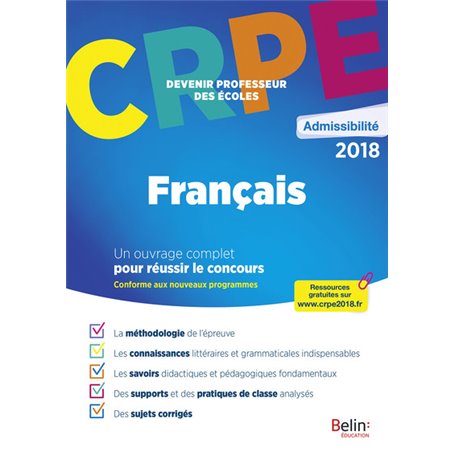 CRPE Admissibilité Français