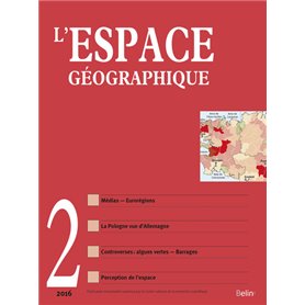 L'Espace géographique 2016-2