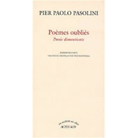 Poèmes oubliés - Poesie dimenticate