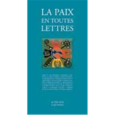 La paix en toutes lettres