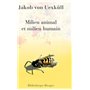 Milieu animal et milieu humain