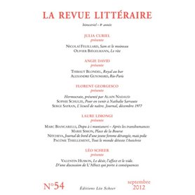 REVUE LITTERAIRE N°54 SEPTEMBRE 2012