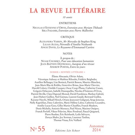 LA REVUE LITTERAIRE N°55