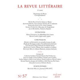 REVUE LITTERAIRE N°57 AVRIL-MAI 2015