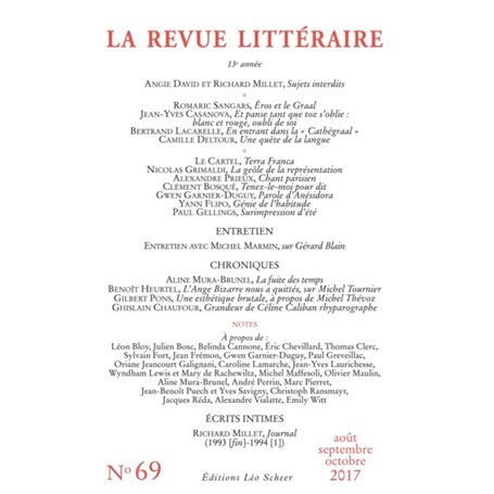 Revue littéraire n°69 (La)