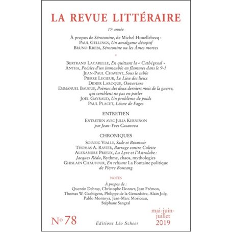 Revue litteraire n°78 (La)