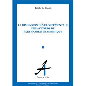 La dimension développementale des accords de partenariat économique