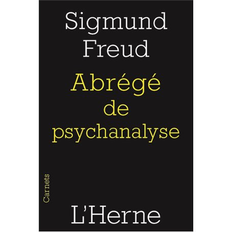 ABREGE DE PSYCHANALYSE