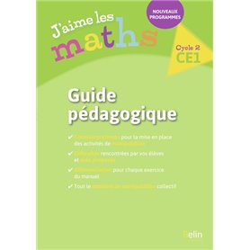 J'aime les Maths CE1 - Guide pédagogique 2017