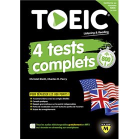 TOEIC : 4 TESTS COMPLETS