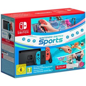 Console Nintendo Switch  Bleu Néon & Rouge Néon + Nintendo Switch Spo