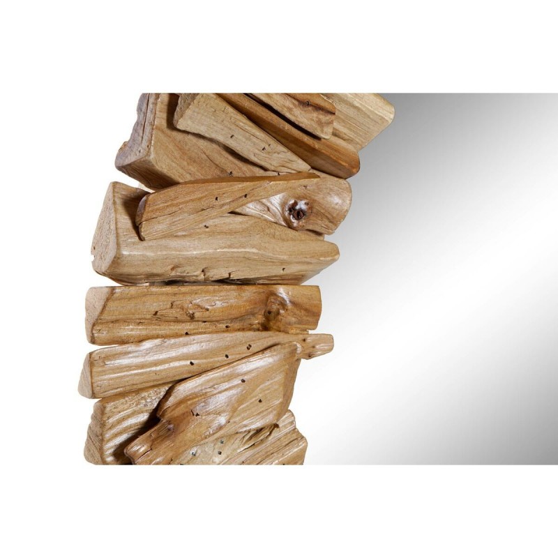 Image secondaire de Miroir mural DKD Home Decor Naturel Verre Sapin Alpino Finition vieillie 60 x 4 x 60 cm