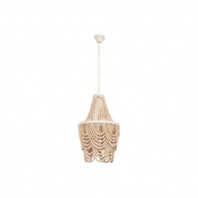 Suspension Home ESPRIT Blanc Marron Bois Métal 25 W 40 x 40 x 70 cm