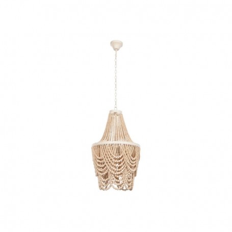 Suspension Home ESPRIT Blanc Marron Bois Métal 25 W 40 x 40 x 70 cm