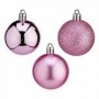 Boules de Noël Ø 5 cm 24 Unités Rose Plastique