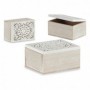 Boîte Décorative 16 x 8 x 11 cm Bois (6 Unités)