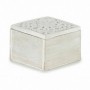 Boîte Décorative Blanc Bois 11,5 x 8 x 11,5 cm (6 Unités)